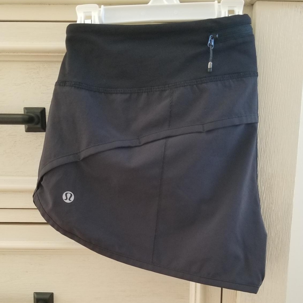 Lululemon speed shorts black size 8